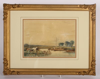 Lot 324 - John Varley (British, 1778-1842), rural scene,...