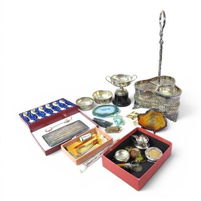 Lot 235 - Two early 20th century silver condiments,...