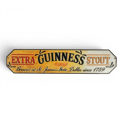 Lot 724 - A cast iron Guinness advertising sign,...