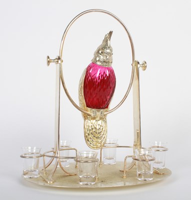Lot 44 - A silver plated decanter set, in the form of a...
