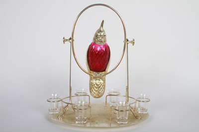 Lot 44 - A silver plated decanter set, in the form of a...