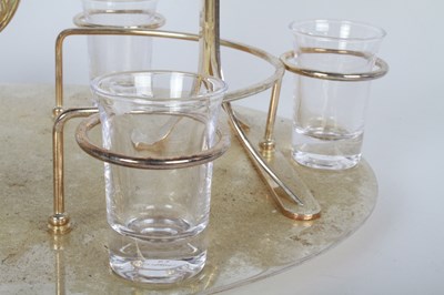 Lot 44 - A silver plated decanter set, in the form of a...