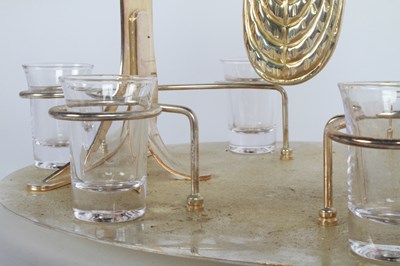 Lot 44 - A silver plated decanter set, in the form of a...