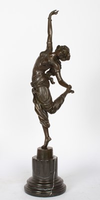 Lot 174 - After Colinet, Oriental Dancer, bronze