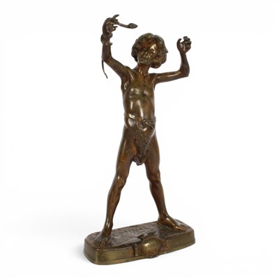 Lot 172 - After Leon Bureau, Le Charmeur, bronze