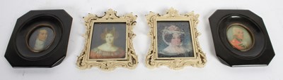 Lot 337 - Four reproduction portrait miniatures