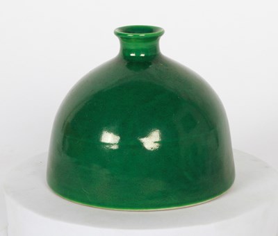 Lot 99 - A Chinese green glazed porcelain brush washer,...