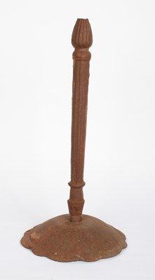 Lot 872 - A cast iron stand, in two halves