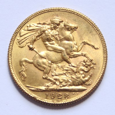 Lot 83 - A George V gold sovereign, dated 1928