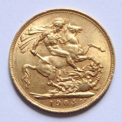 Lot 51 - An Edward VII gold sovereign, dated 1904