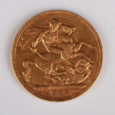 Lot 69 - An Edward VII gold sovereign, dated 1907