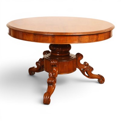 Lot 524 - A Victorian mahogany low circular centre...