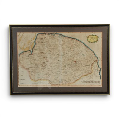 Lot 259 - Robert Morden (1650-1703), a map of the county...
