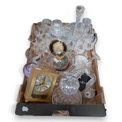 Lot 918 - Two boxes of glassware, to include Waterford...