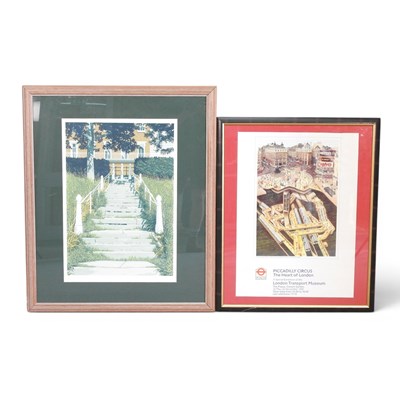 Lot 731 - Ken Flemming, b1944, Terrace Steps, signed in...