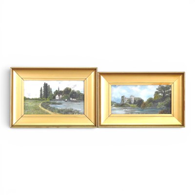Lot 519 - G R Williams, 19th century landscape, oil on...