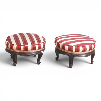 Lot 125 - A pair of early 20th century striped...