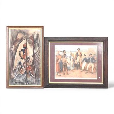 Lot 392 - African school, 20th century, figures,...