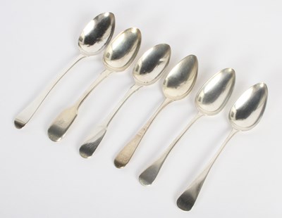 Lot 72 - A collection of six silver spoons, various...