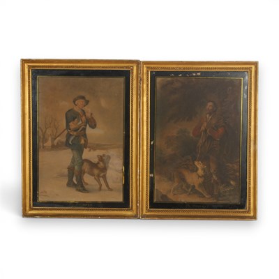Lot 228 - English school (19th century), Woodsmen, a...