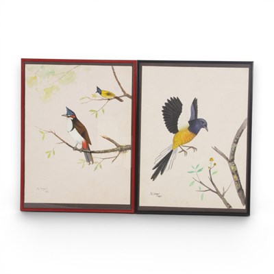 Lot 232 - P L Dangol (20th century), a pair of studies...