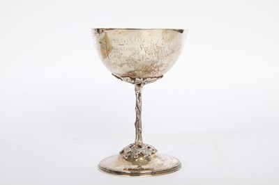 Lot 31 - A silver cup, with presentation inscription,...