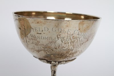 Lot 31 - A silver cup, with presentation inscription,...