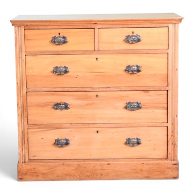 Lot 301 - An Edwardian satin walnut chest, on a plinth base