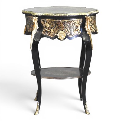 Lot 94 - A French ebonised Napoleon III style...
