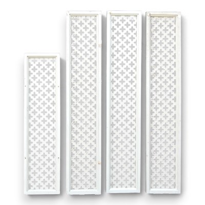 Lot 348 - A set of three garden trellises, each 132 x...