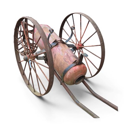 Lot 634 - An early 20th century chemical fire cart, with...