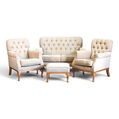 Lot 93 - A Wood Bros. Furniture four piece suite,...