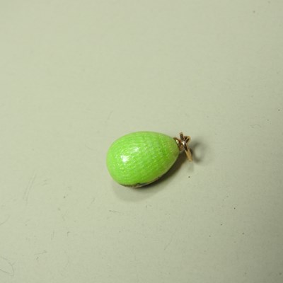 Lot 22 - A Russian enamelled 14ct gold pendant, in the...