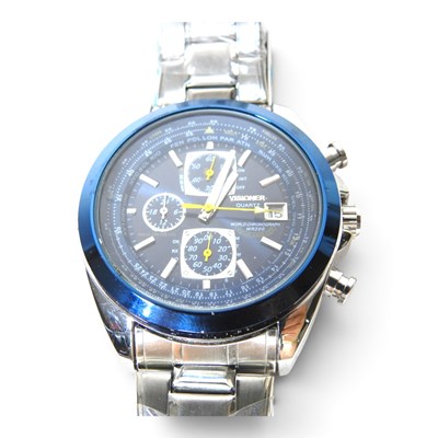 Lot 332 - A Visioner Blue Angles design chronograph...