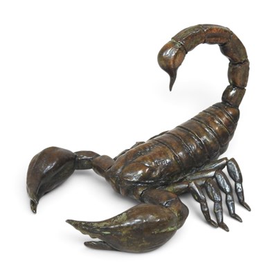 Lot 310 - A small modern Japanese bronze model of a...