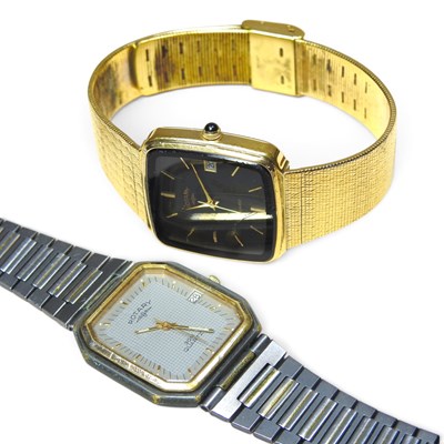 Lot 101 - A vintage Rotary wristwatch, on a bracelet...