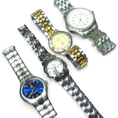 Lot 316 - Four various Swiss wristwatches (4)
