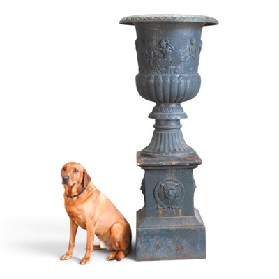 Lot 10 - A large mid 20th century painted cast iron...