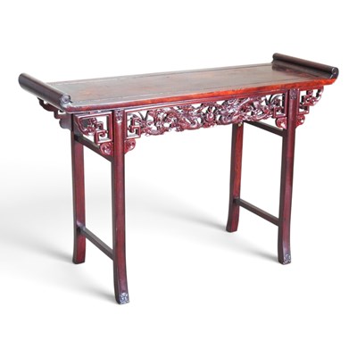 Lot 363 - A Chinese rosewood altar table, 20th century,...