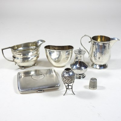 Lot 112 - A silver cigarette case