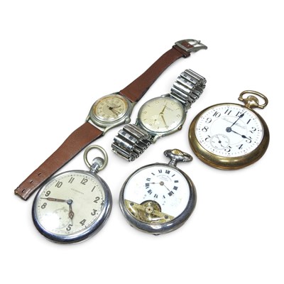 Lot 61 - An early 20th century silver cased Hebdomas...
