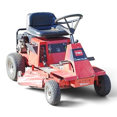Lot 191 - A red Toro Recycler petrol tractor lawnmower