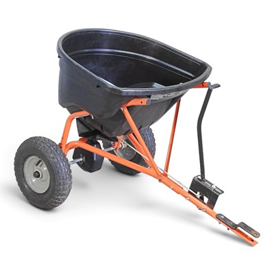 Lot 303 - A Husqvana tow-behind garden broadcast spreader