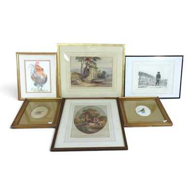 Lot 552 - Italian school, 19th century, landscape with...