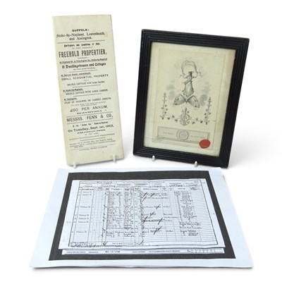 Lot 284 - An early 20th century local auction catalogue,...
