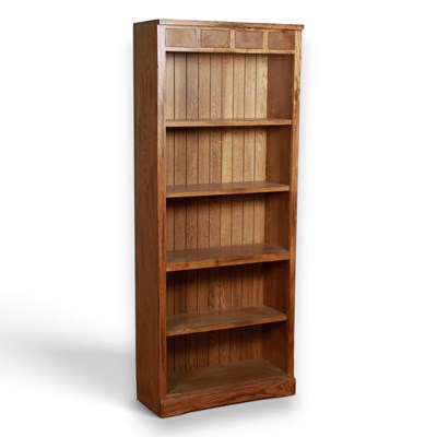 Lot 748 - A light oak open bookcase