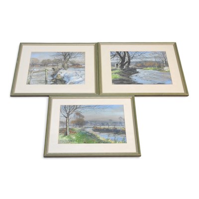 Lot 257 - Fred Walter, country landscape, 30 x 36cm,...