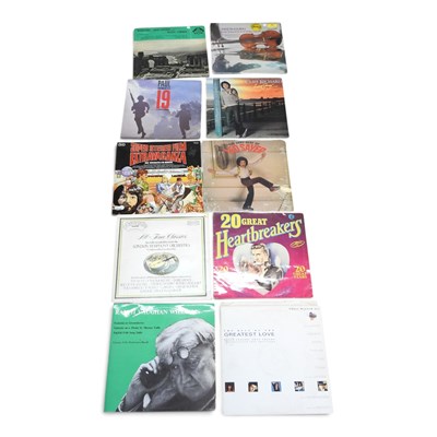 Lot 427 - A collection of vinyl records and singles,...