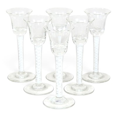 Lot 206 - A set of six double series opaque twist...
