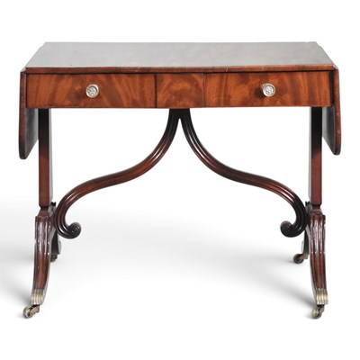 Lot 352 - A Regency style mahogany sofa table, early...